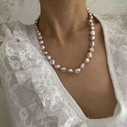 Choker Fashion Women's Irregular Baroque Pearl Necklace And Bracelet Clavicle Chain