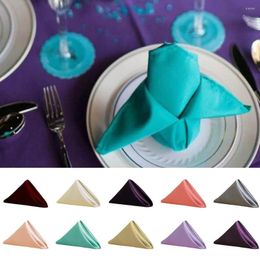 Table Napkin 30 30cm Square Cloth El Restaurant Placemat High-density Seaming Satin Mouth