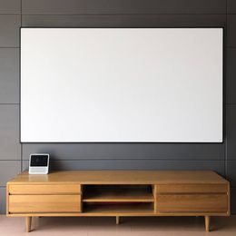 2023 Wall 150 Inch 16:9/4:3 Frame Projector Screens PVC White soft Narrow border 1cm Fixed Frame Projection Screens Home Theatre