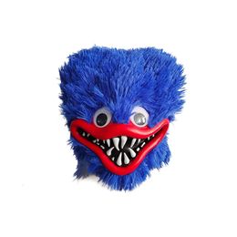 Halloween Toys Hague Vagi Huggy Wuggy Mask Plush Toy Soft Stuffed Gifts Play Game Novelty Full Head Mask Cosplay Masquerade Halloween for Gifts 231016