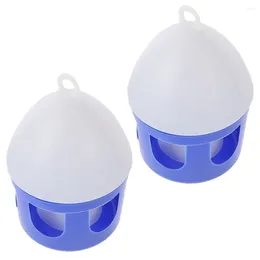 Other Bird Supplies 2 Pcs Pigeon Convenient Water Feeder Supply Cage Feeding Container Dispenser Portable Automatic Bowl