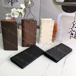 Designer wallet Card Holders Suit clip wallet cards and coins famous design men leather purse card Passport holder 62665 wallets