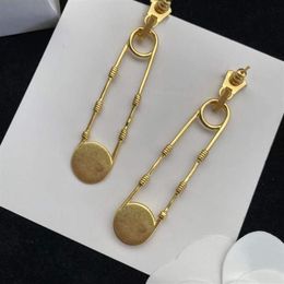 Fashion designer pin Dangle Chandelier earrings for lady women Party wedding lovers gift engagement jewelry for Bride254N