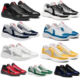 2023S/S Super Quality Casual Runner Sports Shoes && America Cup Low Top Sneakers Shoes Men Rubber Sole Fabric Patent Leather Men's Wholesale Discount Trainer With Box
