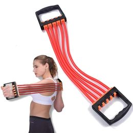 Resistance Bands Profession Chest Expander Strong Cable Band Puller Exercise Fitness Can Removable 5 Latex Tube Spring Exerciser 231016