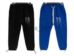Men's Pants Mens Pants New Pants with Panelled pattern Loose Drawstring Sport Pant Casual Nine Points Sweatpants for Man Woman size S-XL #885 x1017