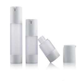100pcs 15ml 30ml 50ml Airless Bottle Frosted Vacuum Pump Lotion Refillable Bottles Cosmetic Container Vsfdf Rngkr