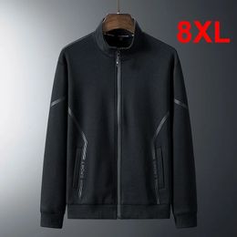Men's Jackets 8XL Plus Size Men Jacket 2024 Spring s Coats Male Casual Slim Fit Stand Collar Big Outerwear Outdoor 231013