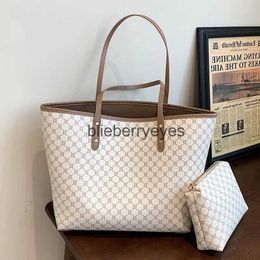 Shoulder Bags Pcs/set Luxury Design Tote Bag For Large Capacity Handbag Fashion Printing Shoulder Bag Trendy New Shopping Bag Purseblieberryeyes