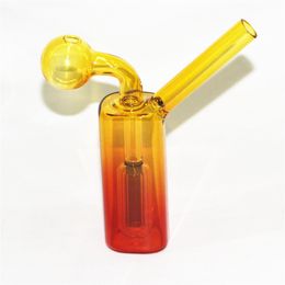 Pyrex Bubbler Oil Burner Mini Glass Bongs Percolator Diffuser Water Pipes Hookah Bong Bubblers Recycle Philtre Portable Smoking Dab Rigs Device