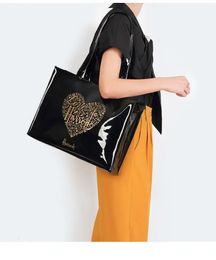 Shopping Bags Bag Jelly Handbag for Women Eco Friendly Flower Tote Reusable Waterproof PVC Shoulder Shopper 231017