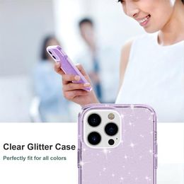 apple Glitter Sparkle Bling Shockproof Protective Phone Cases for Iphone 15 PRO MAX 14 Samsung S23 S22 Ultra