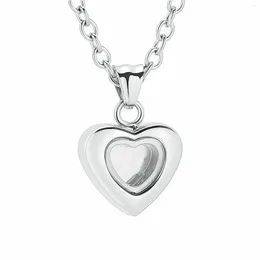 Pendant Necklaces Small Heart Cremation Jewellery Urn Necklace For Ashes Glass Locket Human/Pet