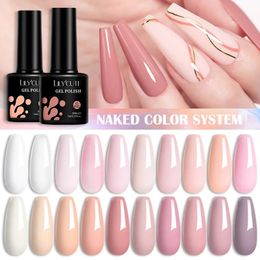 Nail Polish LILYCUTE 7ML Gel Nail Polish Pink Nude All For Manicure Semi Permanent Soak Off Gel UV LED Nail Art Varnish Base Top Matte Coat 231016