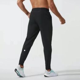 Active Pants Yoga pants LL Mens Jogger Long Pants Sport Yoga Outfit Quick Dry Drawstring Gym Pockets Sweatpants Trousers Mens Casual Elastic Waist fitness lu 2024