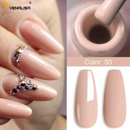 Nail Polish Venalisa Fashion Bling 75ml Nude Color Series Soak Off UV LED Nail Gel Polish Cosmetics Nail Manicure Gel Polish Nail Varnish 231016