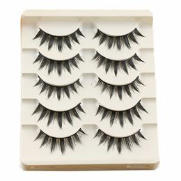 False Eyelashes 5 Pairs Women Japanese Serious Makeup Long Thick Natural Beauty Eye Lash DIY Cosmetic Fake 231017