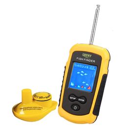 Fish Finder LUCKY FFCW1108-1 Sonar Fish Finder 120 Metres Wireless Range Portable Sensor Deeper Colour Lcd Display For Fishing 231016