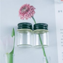 22*30*14mm 5ml Glass Bottles With Aluminium Cap Small Transparent Mini Empty Jars Botellas 100pcsgood qty Uspkv