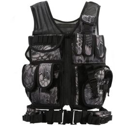 Men's Vests Outdoor Adventure Equipment Camouflage Tactical Vest Amphibious Field CS Multifunctional Chicken285N