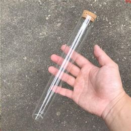 110ml Taller Glass Bottles Vials Jars Test Tube With Cork Stopper Empty Custom Print Logo Pattem 24pcsgood qty Mgxsu