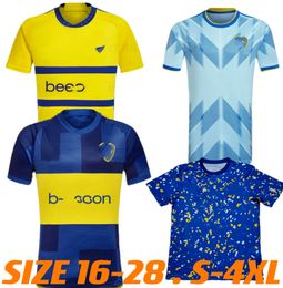 2023 2024 Boca Juniors Carlitos Cavani Futbol Formaları 2023 2024 Benedetto Villa Maradona Salvio Medine Evde Üçüncü Futbol Gömlek Erkek Çocuk Kiti S-4XL