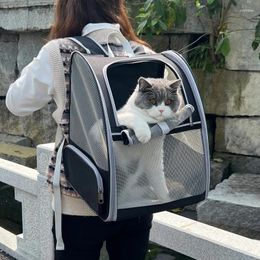 Cat Carriers Dog Backpack Carrier For Small Pet Mesh Ventilation Bag Pouch Breathable Windows Outdoor Travel