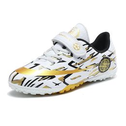 Dress Shoes Soccer Shoes for Kids Gold Original Boys Girls Football Boots Training Outdoor Child Sneakers Sport Small Size 28 231016