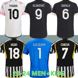 fans player soccer jerseys 2023 2024 home away MILIK DI MARIA VLAHOVIC KEAN POGBA CHIESA McKENNIE LOCATELLI top jerseys 23 24 Kits men and Kids unifor JuvEs