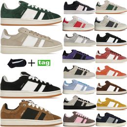 Campus 00s Suede Sneakers mens Casual Shoes Dark Green Cloud White designer trainers Brown Desert Amber Tint Valentines Day Spice Yellow Pink Strata womens Sneaker