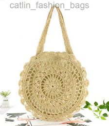 Cross Body Bohemian Straw Bags for Beach Handbags Summer Shoulder Bags Handmade Knitted Travel Big Totes Bag 2023 Newcatlin_fashion_bags