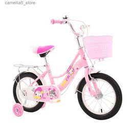 Bikes Ride-Ons 12/14/16 Inches Princess Children'S Bicycle Anti Skid With Backseat High Carbon Steel Bike Suitable For Over 3 Years Old Q231018