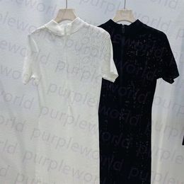 Women Lace Dresses 2 colors Sexy Hollow out Fitted Dress Short Sleeve Summer Black Dresses For Lady3095