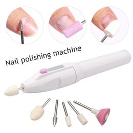Nail Manicure Set Professional Mini Electric Drill Kit 5 in 1 Polisher File Pedicure Grinding Polishing Machine 231017