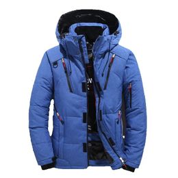 Mens Down Parkas Winter Men Short Jackets Male Hooded Outdoor Thick Warm Padded Snow Coat Oversized Thermal Windproof Retro Outerwear 231016