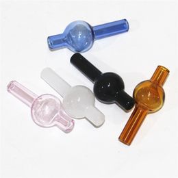 Colourful Universal Glass Ball Carb Cap Bubble Round Ball Dome Caps For Thermal Quartz Bangers OD 20mm