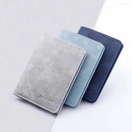 Wallets Casual Portable Card Case PU Leather Coin Pouch Bank Bag Short Wallet Business Holder Men Purse