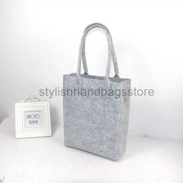 Cross Body Minimalist Grey Felt Shopping Bag Ladies Wool Felt Casual Tote Bag Vegan Handbag Shoulder Pursestylishhandbagsstore