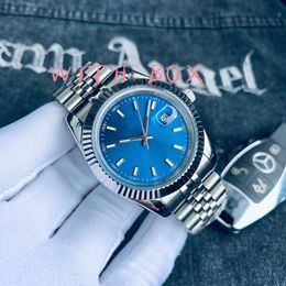 Luxury Men Watch Automatic 36/41mm Men's Watch Full Stainless Steel Luminous 28/31mm Ladies Watches Couple Classic Wristwatch montre de luxe Luminous Sapphire aaa 904