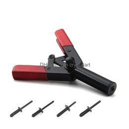 7In. Poly Riveter Gun Hand Tools With 40Pcs Plastic Rivets For Door Panels And Motive Trim