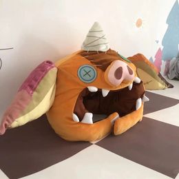 Plush Pillows Cushions Zeldas Bokoblin Plush Hat Zeldas Bokoblin Chest Zeldas Bokoblin Mask Pig Doll Cosplay Hat Stuffed Doll Toy Halloween Gift Kid 231016