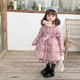 Down Coat Autumn Winter Girls Jacket Keep Warm Fashion Little Princess Hooded Zipper Baby Outerwear Birthday Gift Kids Clothes