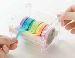 wholesale Popular Stationery Masking Tape Cutter Washi Tape Storage Organiser Cutter Office Tape Dispenser Office Supplies XB1 LL