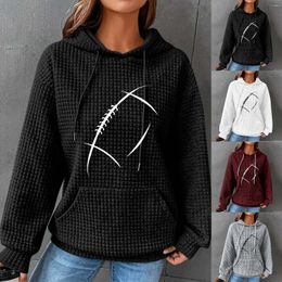 Women's Hoodies Front Pocket Hoodie For Women Word Graphic Sweatshirts Vintage Trendy Christmas