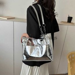 Shoulder Bags Cross Body Casual Handbags For 2023 New Large-capacity Shoulder Bags Bright Pu Leather Tote Bags Chain Elegant Bagsstylisheendibags