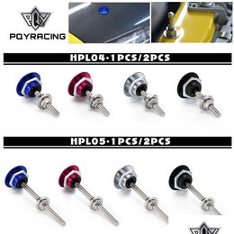 1.25 Style Push Button Billet Hood Pins Lock Clip Kit For Ect Car Quick Pqy-L04/05 Drop Delivery