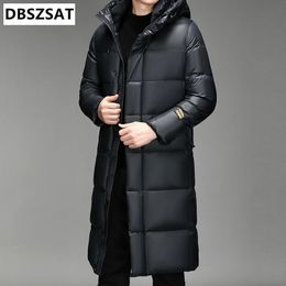 Men's Down Parkas XKK Hooded Long Jackets With Fur Collar Winter Overcoats Warm Quality Male Casual Outdoor Coats 231017