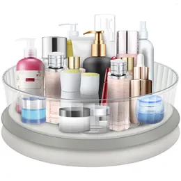 Kitchen Storage Turnable Cabinet Organizer Clear Rotating Spice Rack Large Capacity Spinning Condiments Containers Multifunctional Cosmetic