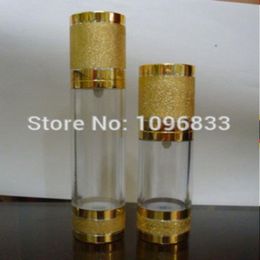 30ML Golden Airless Pump Bottle, Cosmetic Vacuum Essence Lotion Cream Packaging Bottles, 25pcs/Lot Wrcmi Utooo