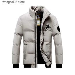 Men's Jackets WewKorean brand jacket Winter Parka Fleece Lined Thick Warm Fur Collar Coat Male Plush Thermal jacket Work Outwearing T231017 T231017